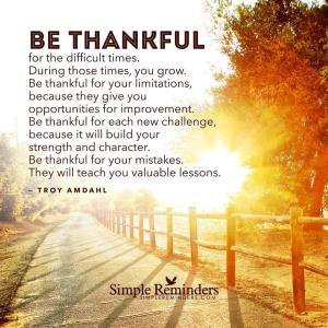 be thankful